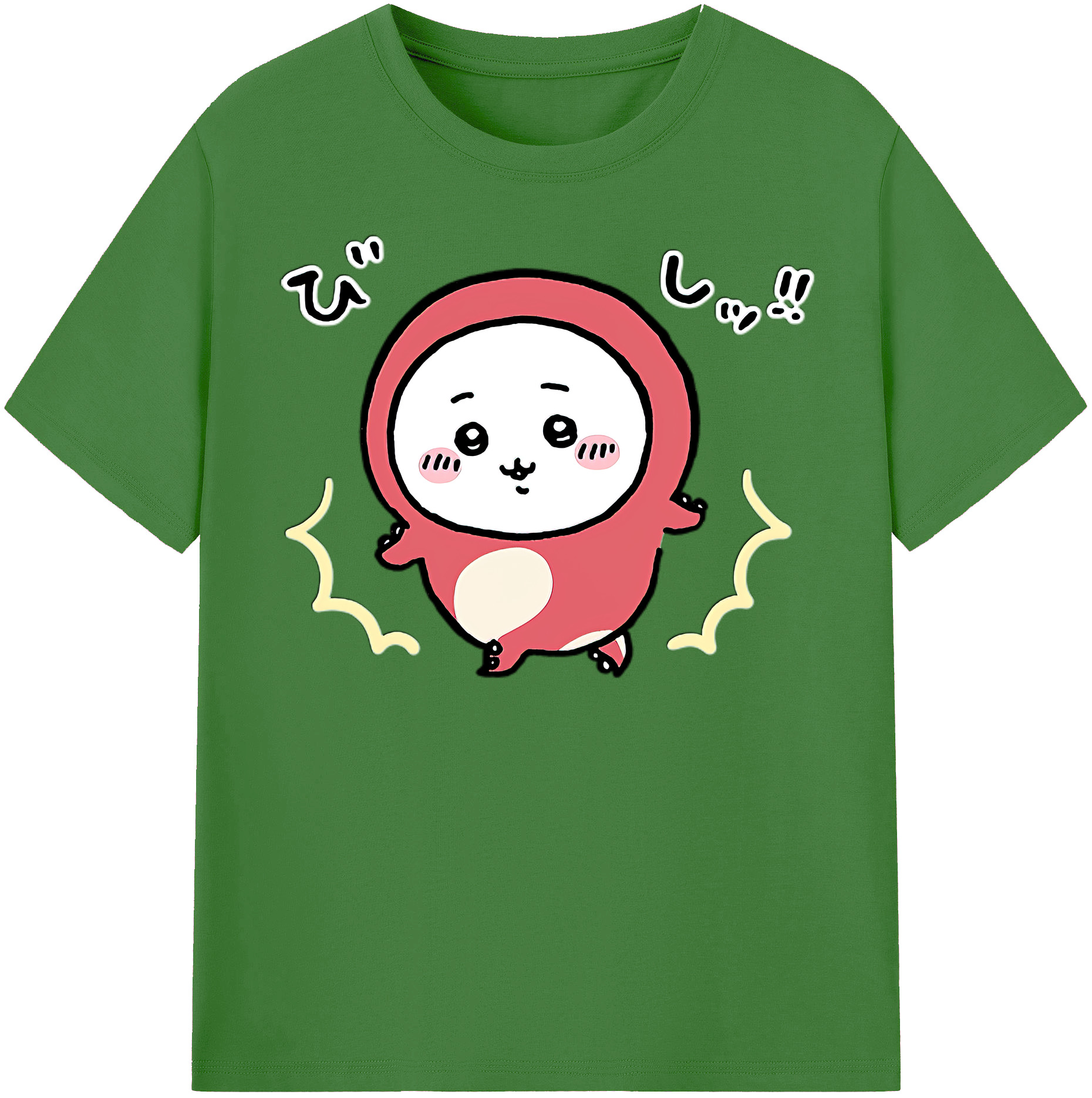 （画像用） ちいかわ ちいかわ Chii-kawa chiikawa レディースカジュアルプリントTシャツ（綿100％）